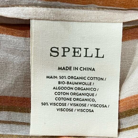 NEW NWT Spell Impala Lily Maxi Robe Gold - Picture 8 of 10